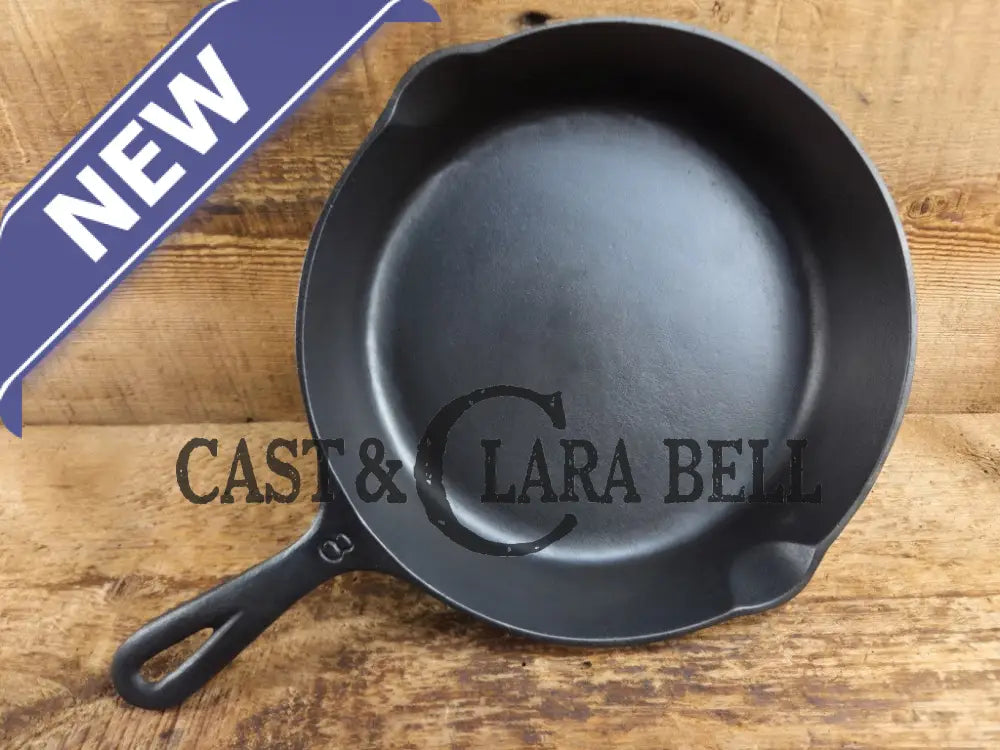 Martin Stove & Range Co. #8 Cast Iron Skillet with βHamburgerβ Logo. Versatile and elegant Skillet