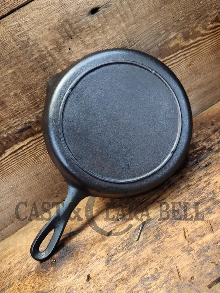 Mid 1900’S Lodge #5 Cast Iron Saute Skillet With 3 Notch Heat Ring Sc24