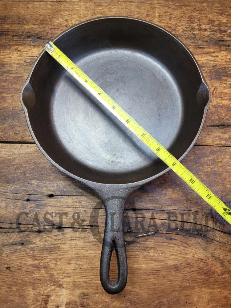 Mid 1900’S Lodge #6 Cast Iron Saute Skillet With 3 Notch Heat Ring Sc24
