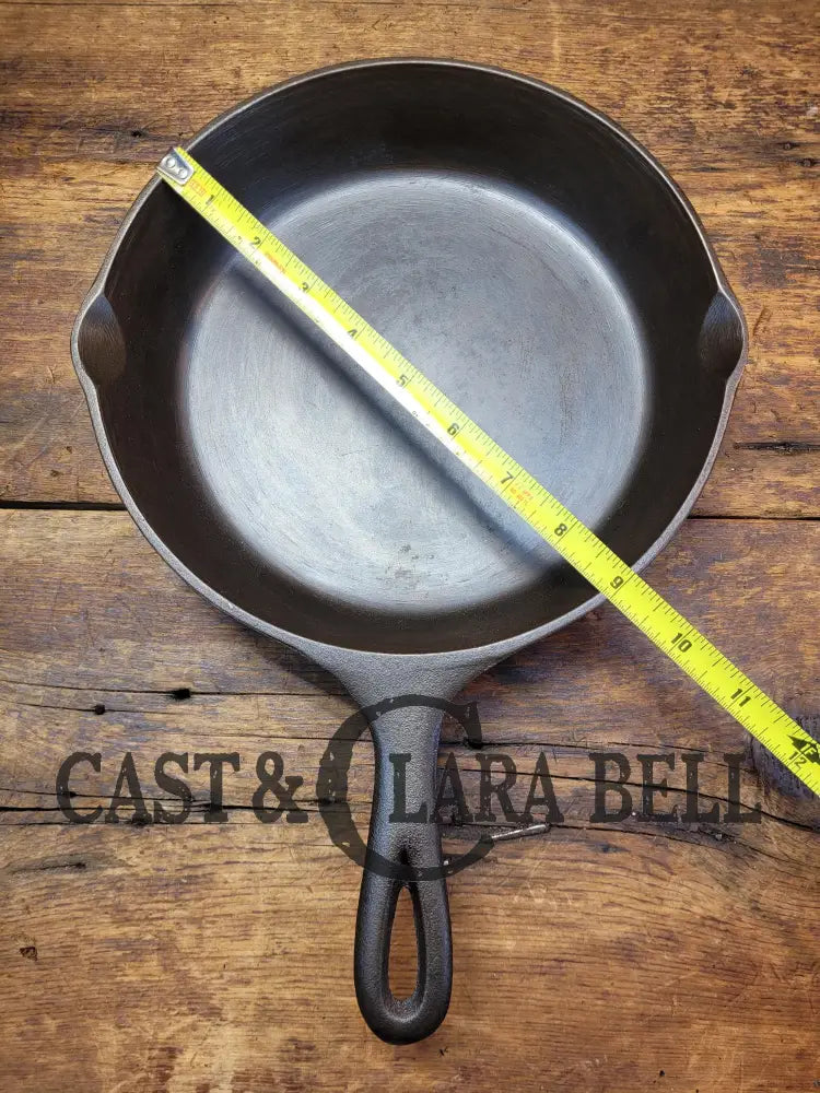 Mid 1900βS Lodge #6 Cast Iron Saute Skillet With 3 Notch Heat Ring Sc24