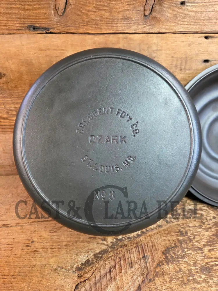 Midwest favorite! Missouri made Ozark #8 Dutch Oven. Fantastic piece great cooker for chili and breads! - Dutch Ovens