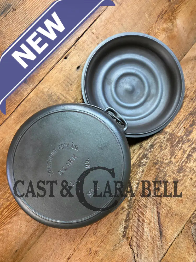 Midwest favorite! Missouri made Ozark #8 Dutch Oven. Fantastic piece great cooker for chili and breads! - Dutch Ovens