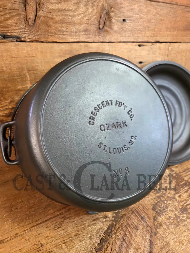 Midwest favorite! Missouri made Ozark #8 Dutch Oven. Fantastic piece great cooker for chili and breads! - Dutch Ovens