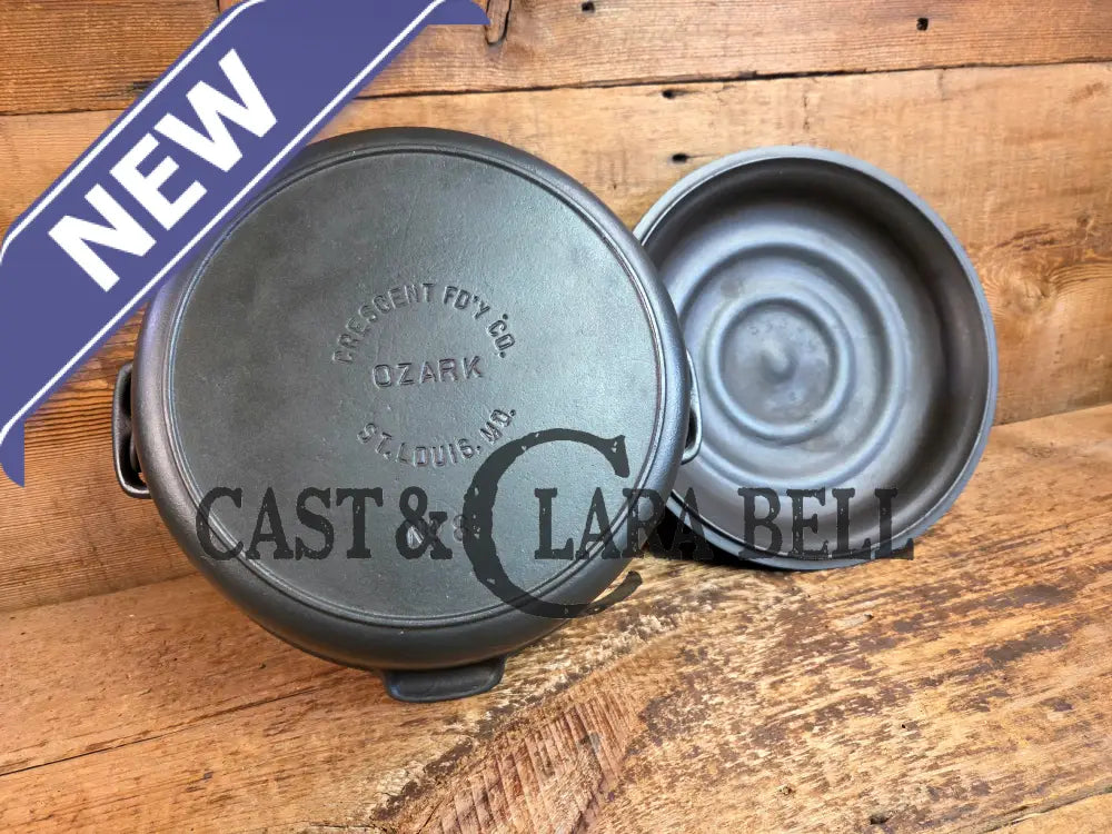 Midwest favorite! Missouri made Ozark #8 Dutch Oven. Fantastic piece great cooker for chili and breads! - Dutch Ovens