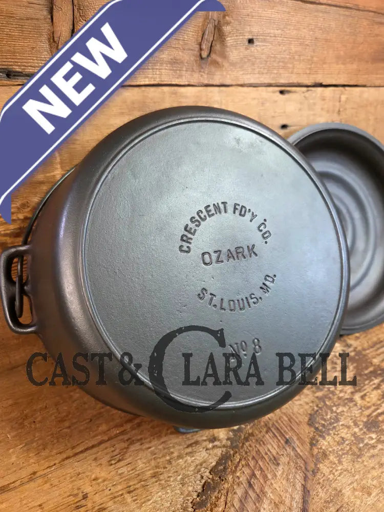 Midwest favorite! Missouri made Ozark #8 Dutch Oven. Fantastic piece great cooker for chili and breads! - Dutch Ovens