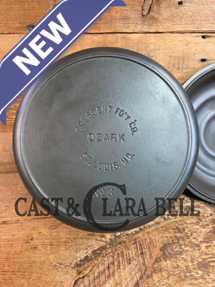 Midwest favorite! Missouri made Ozark #8 Dutch Oven. Fantastic piece great cooker for chili and breads! - Dutch Ovens