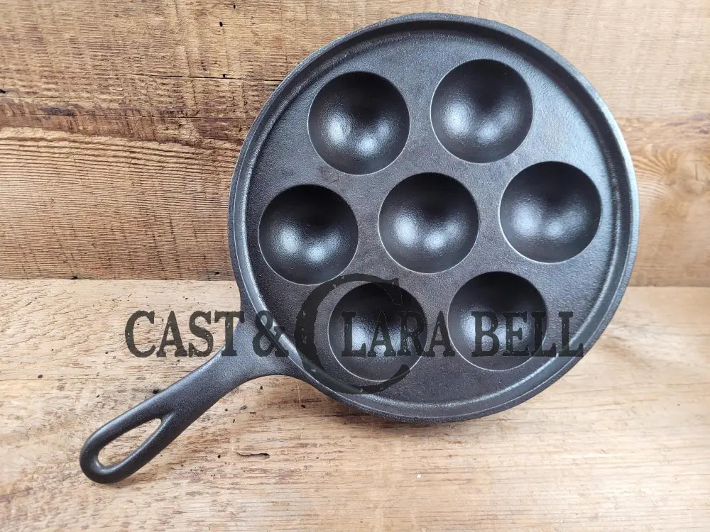 Mint And Trending! Beautiful Griswold No. 32 Cast Iron Aebleskiver 962. Awesome Poached Eggs!