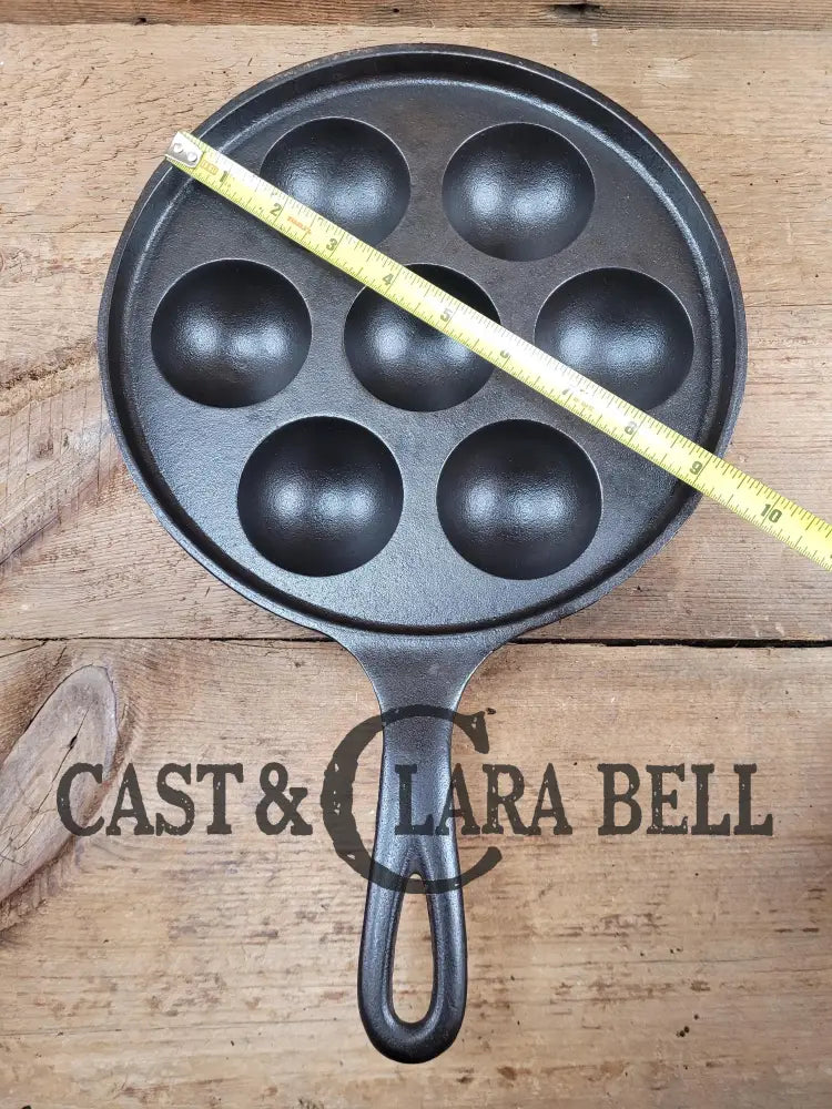 Mint And Trending! Beautiful Griswold No. 32 Cast Iron Aebleskiver 962. Awesome Poached Eggs!