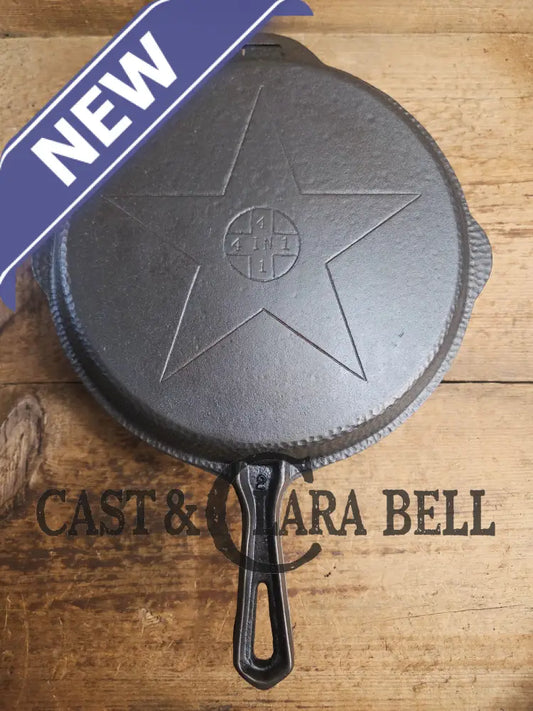 Mint Condition Hammered finish Lodge 4-In-1 star logo Combo Cooker. So versatile and elegant. Perfect gift or fully