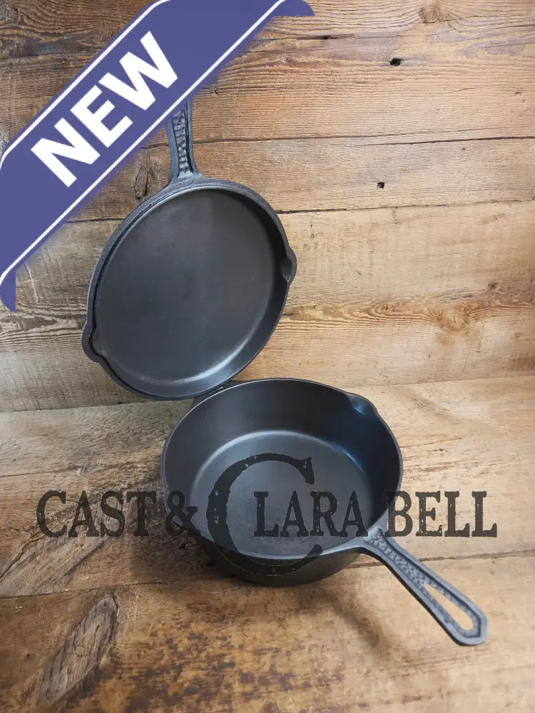 Mint Condition Hammered finish Lodge 4-In-1 star logo Combo Cooker. So versatile and elegant. Perfect gift or fully