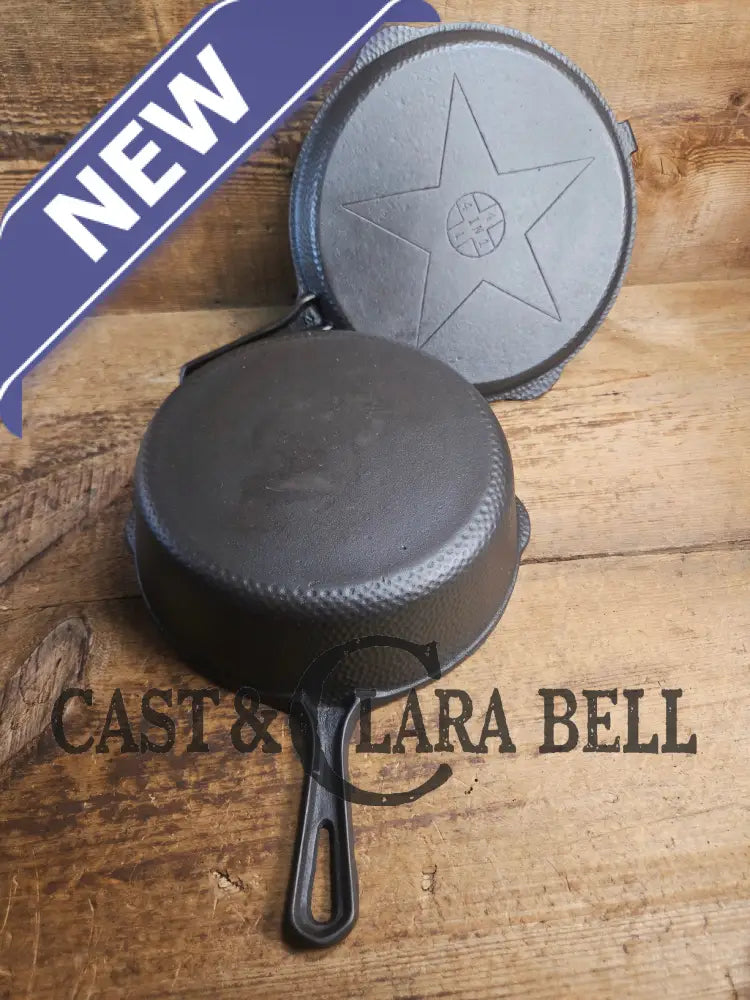 Mint Condition Hammered finish Lodge 4-In-1 star logo Combo Cooker. So versatile and elegant. Perfect gift or fully