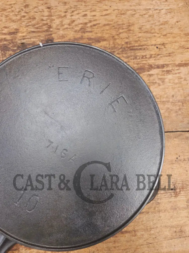 Mint! HTF 1890’s Third Series Erie (Griswold) #10 Cast Iron Skillet 716 A - Skillet