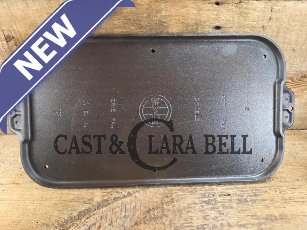 Mint with a twist?! Priced to sell 1930’s Griswold #8 Long cast iron griddle. 908 A. Great pancake griddle! SEE