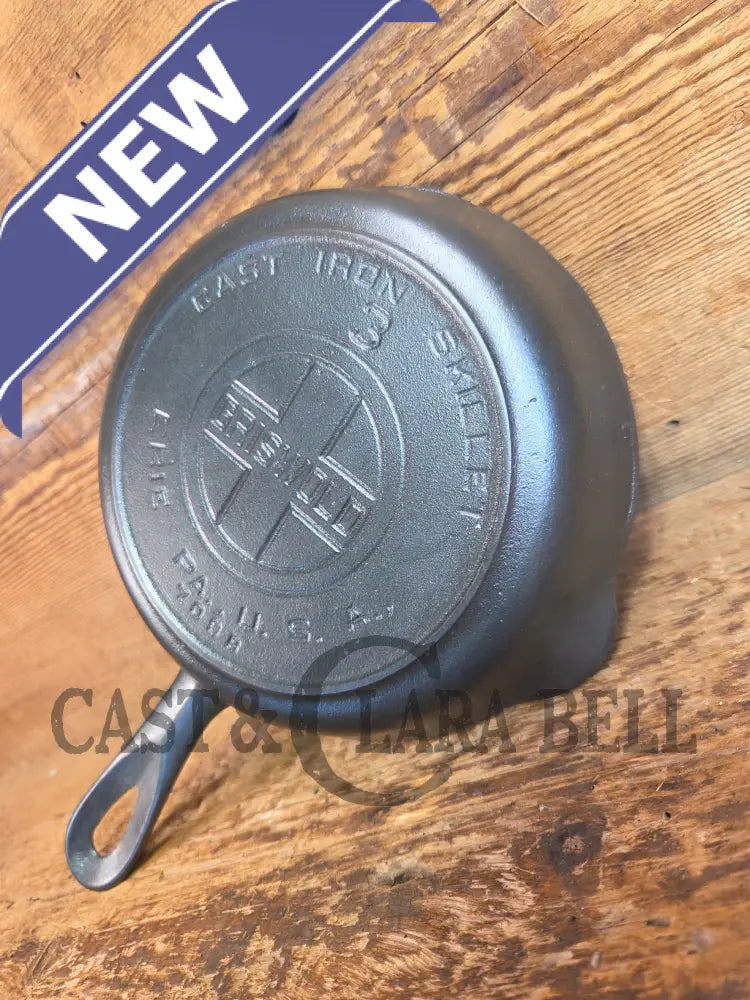 Must have! 1910’s Griswold #3 Egg Skillet with Large Block Logo and Heat Ring 709 B - Skillet