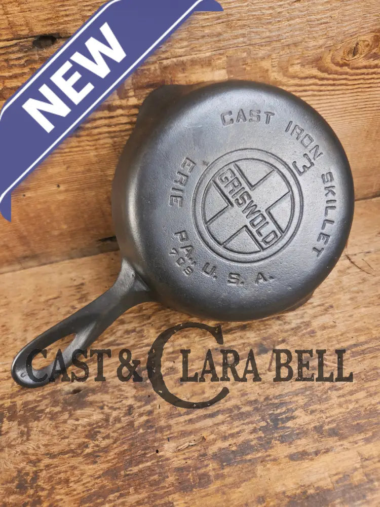 Must have egg skillet! Griswold #3 Skillet with Large Block Logo 709 Skillet