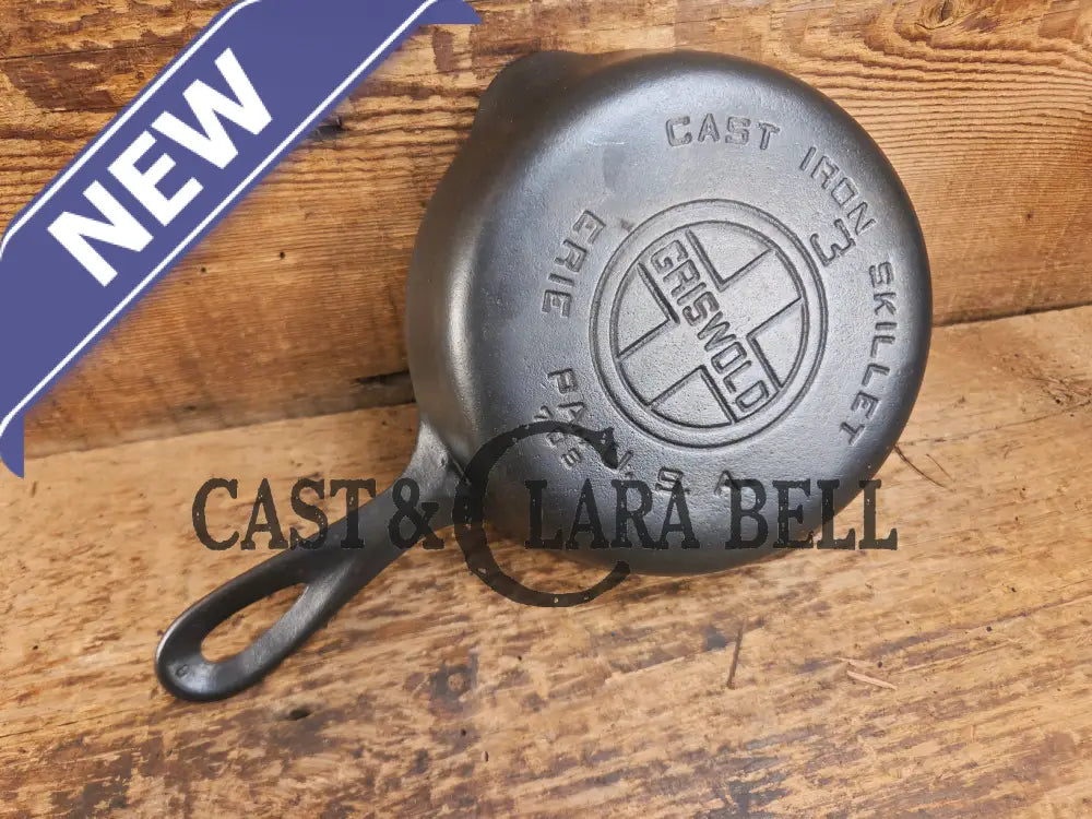 Must have egg skillet! Griswold #3 Skillet with Large Block Logo 709 Skillet