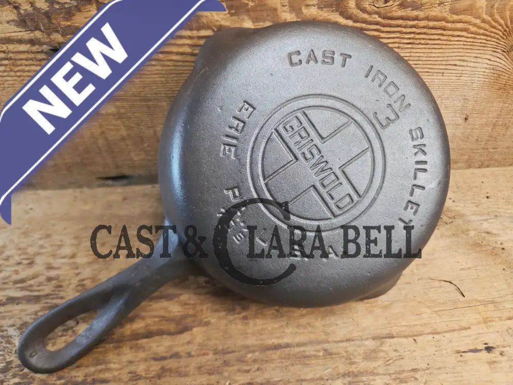 Must have egg skillet! Griswold #3 Skillet with Large Block Logo 709 A Skillet