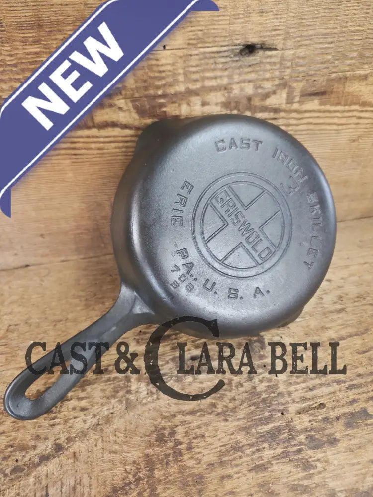 Must have egg skillet! Griswold #3 Skillet with Large Block Logo 709 B. Skillet