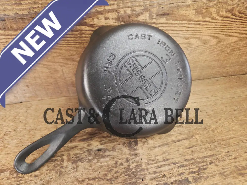 Must have egg skillet! Griswold #3 Skillet with Large Block Logo 709 B. Skillet