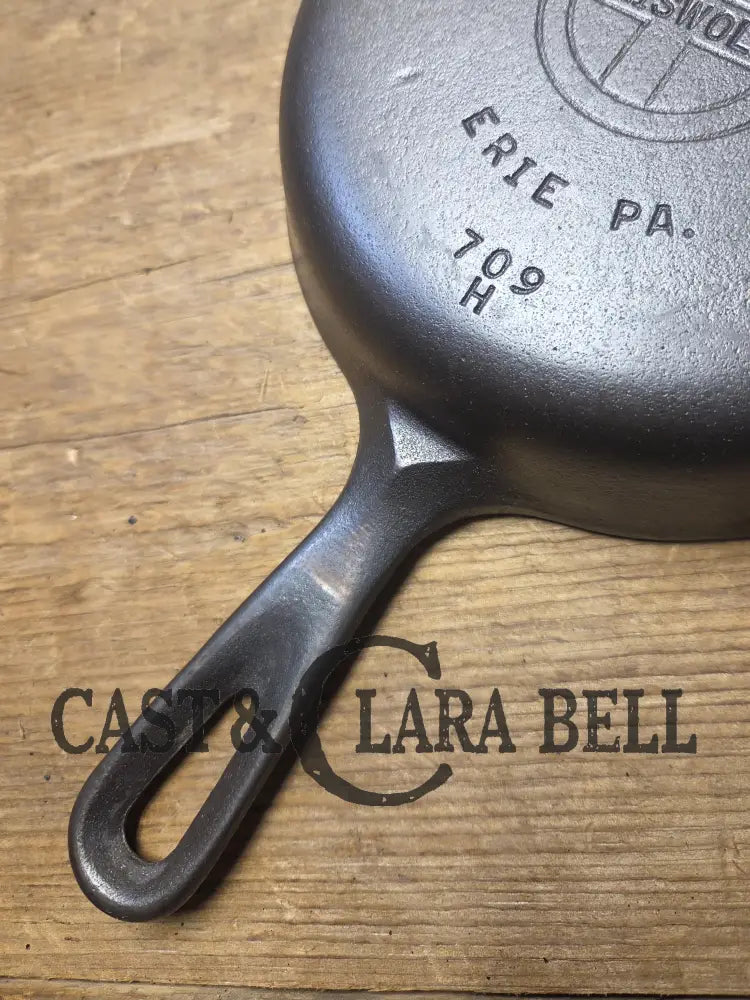 Must Have Egg skillet! Griswold No. 3 Skillet with Small Block Logo Erie PA 709 H. Restored and Ready to Use! Skillet