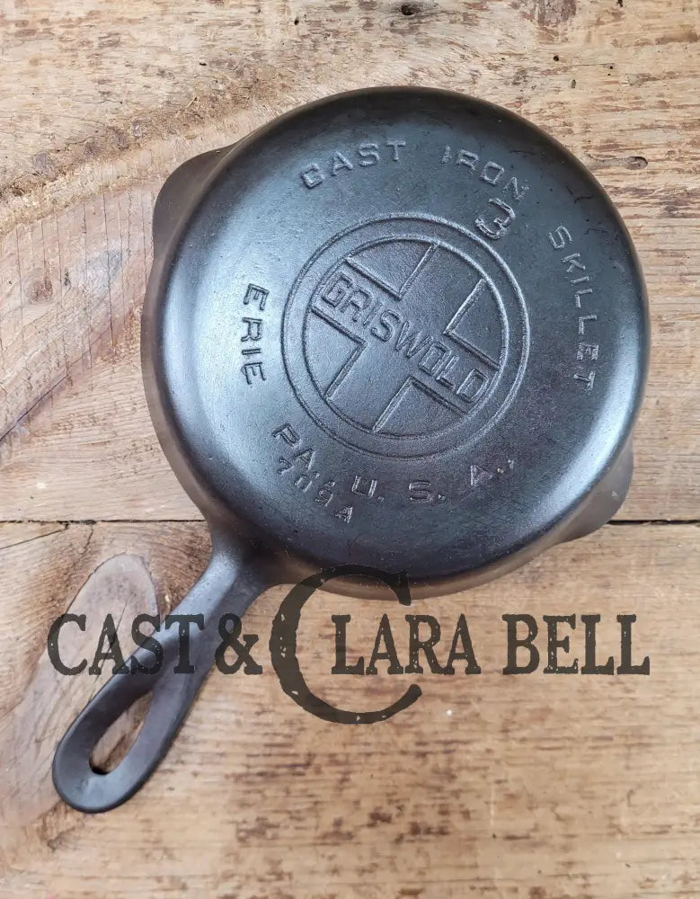Must Have! Griswold #3 Egg Skillet With Large Block Logo And Smooth Bottom 709 A. Restored Ready To
