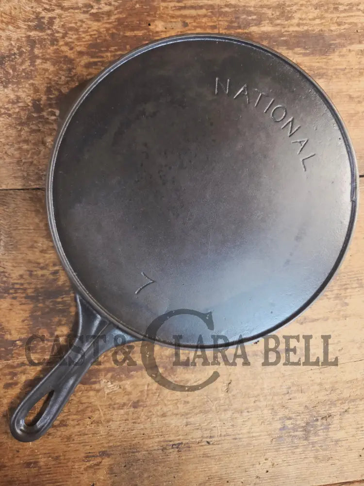 National (by Wagner) #7 Vintage Skillet. This lightweight skillet (c. 1914-1930) is a beauty - Skillet