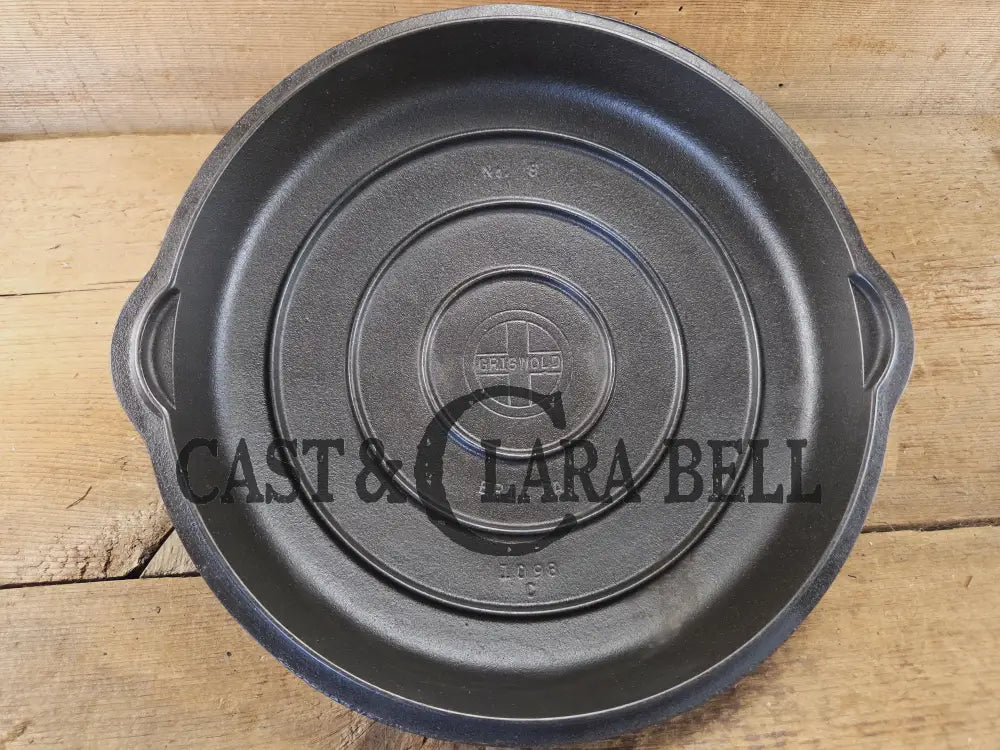 Need a lid? 1940βs Griswold No. 8 High Dome Skillet Lid with Small Block Logo 1098 C Skillet