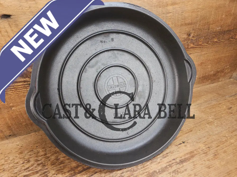 Need a lid? 1940βs Griswold No. 8 High Dome Skillet Lid with Small Block Logo 1098 C Skillet