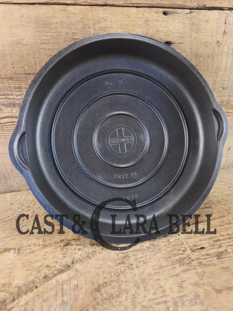 Need a lid? 1940âs Griswold No. 8 High Dome Skillet Lid with Small Block Logo 1098 C Skillet