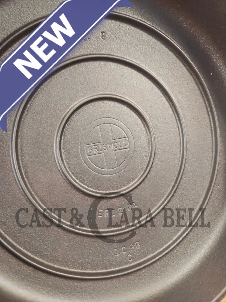 Need a lid? 1940’s Griswold No. 8 High Dome Skillet Lid with Small Block Logo 1098 C - Skillet