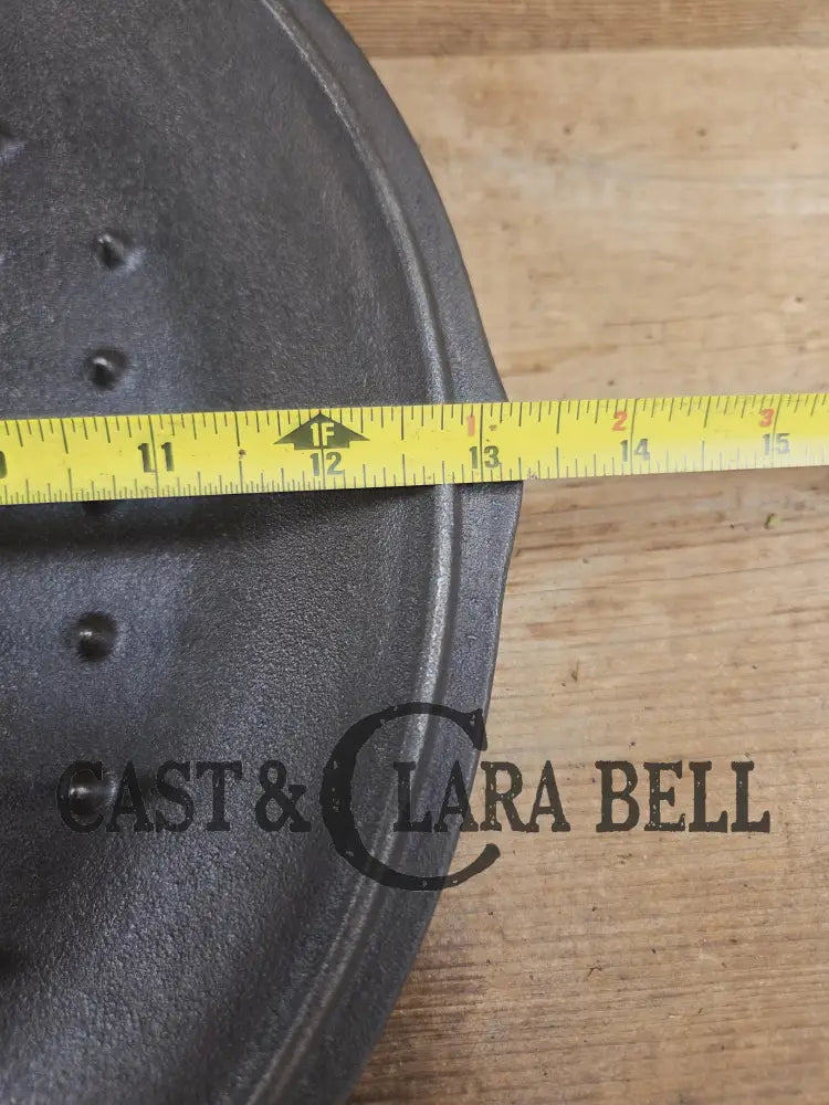 Need a lid? Big old #12 1940βs era βs Lodge #12 cast iron low dome Skillet Lid.