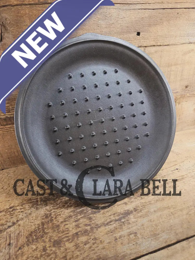 Need a lid? Big old #12 1940βs era βs Lodge #12 cast iron low dome Skillet Lid.