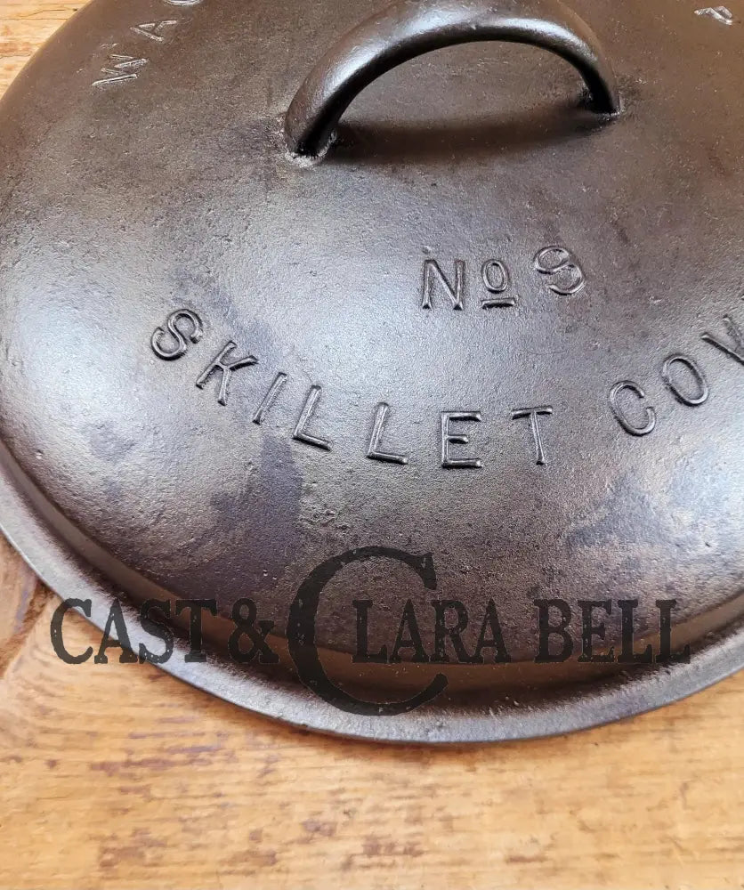 Need a lid for your #9 Wagner Skillet? Harder to find #9A Fully Marked Wagner Skillet Lid 1098A. Raised letter Drip