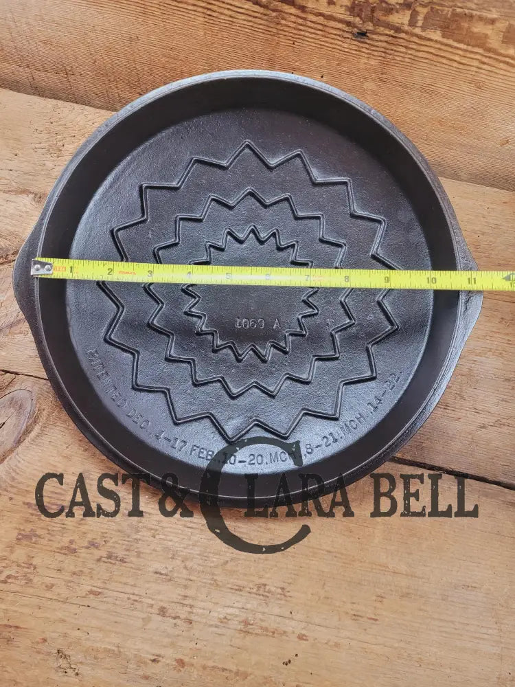 Need a lid for your #9 Wagner Skillet? Harder to find #9A Fully Marked Wagner Skillet Lid 1098A. Raised letter Drip