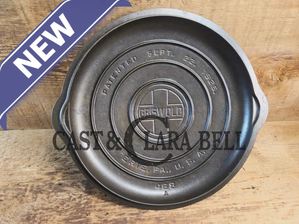 Need a Lid? Griswold Block Logo No. 8 Low Dome Self Basting Skillet Cover #468. Skillet
