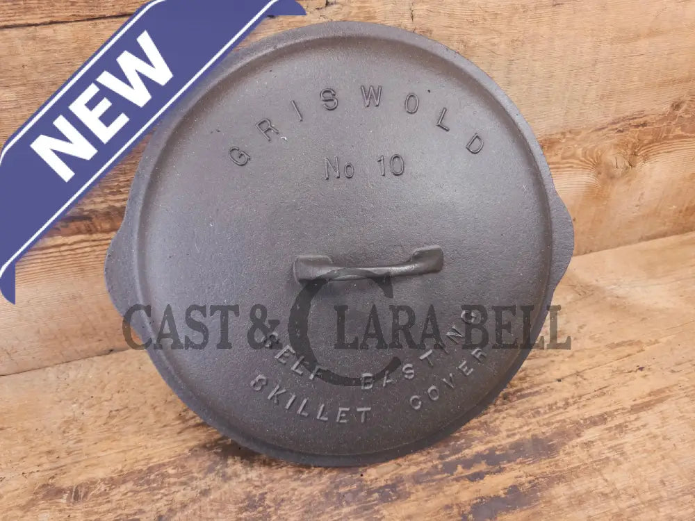 Need a lid? Hard to find 1920’s Griswold No. 10 Skillet Lid with Large Block Logo 470 - Skillet