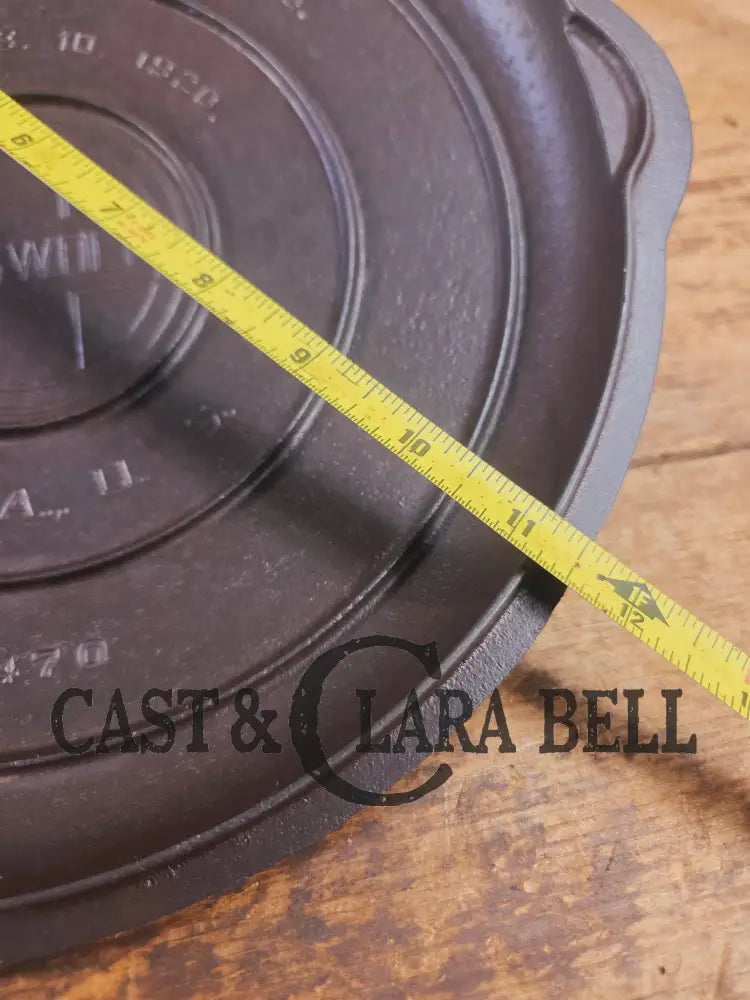 Need a lid? Hard to find 1920βs Griswold No. 10 Skillet Lid with Large Block Logo 470 Skillet