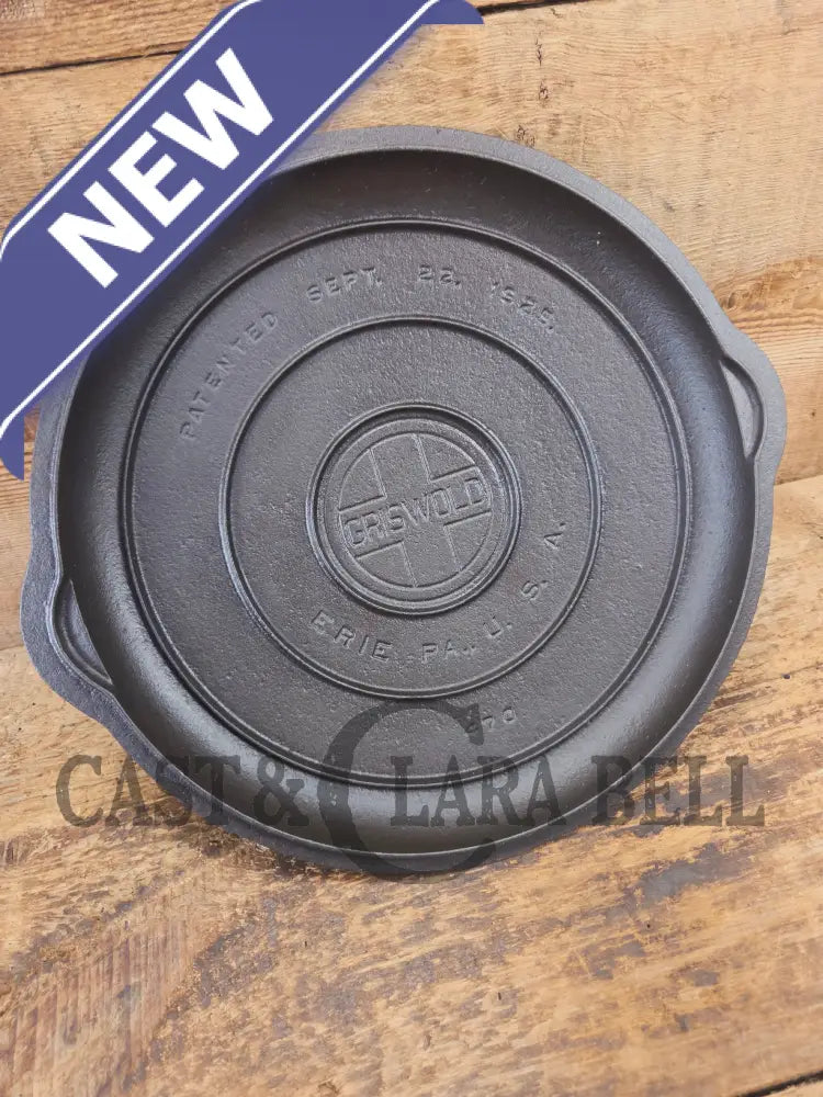 Need a lid? Hard to find 1920’s Griswold No. 10 Skillet Lid with Large Block Logo 470 - Skillet