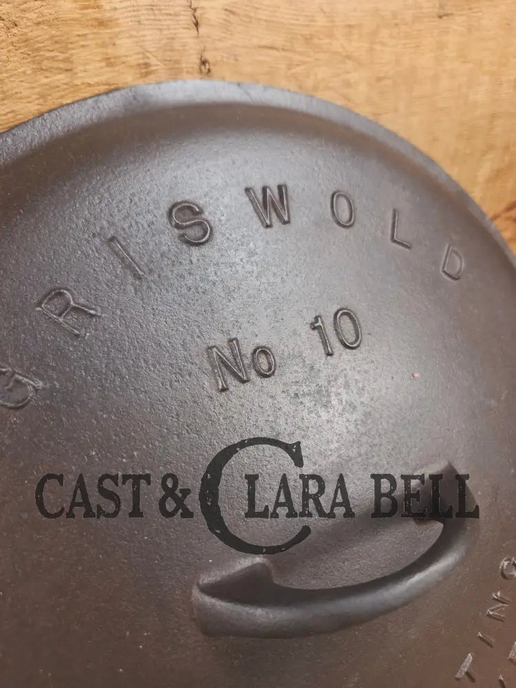 Need a lid? Hard to find 1920βs Griswold No. 10 Skillet Lid with Large Block Logo 470 Skillet