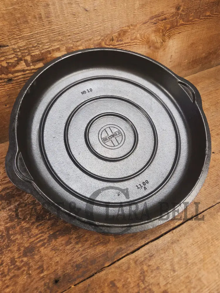 Need a lid? Hard to find 1940’s Griswold No. 10 Skillet Lid with Small Block Logo 1100 - Skillet