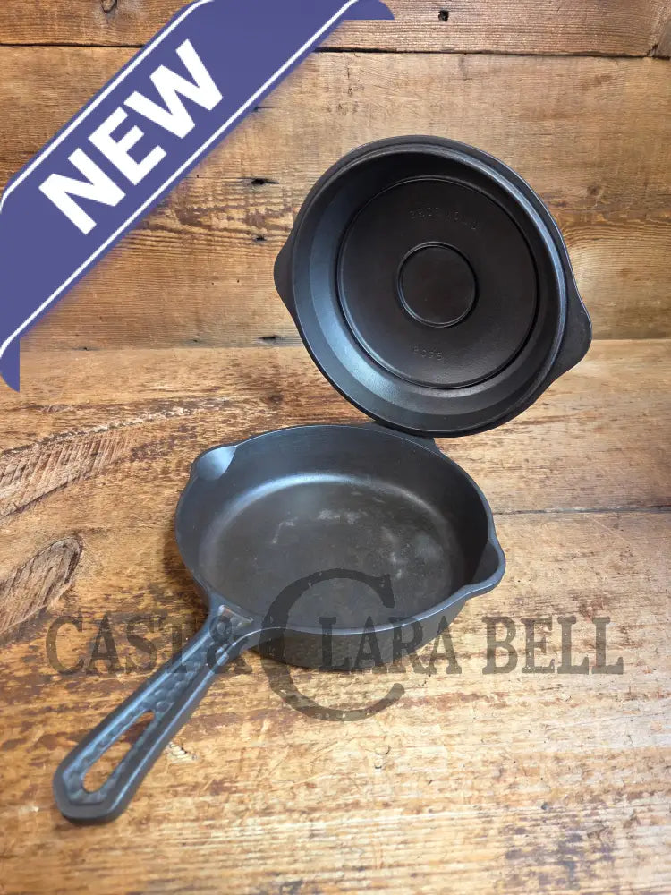 Oh my! Hard to find 1930’s Hammered finish Griswold No. 5 Hinged Cast Iron Skillet with Lid! 2096 / 2015 - Skillet