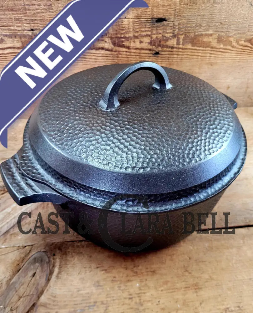 Oh My! Hard To Find 1930βS Hammered Finish Griswold No. 8 Hinged Dutch Oven W/ Small Logo 2058.
