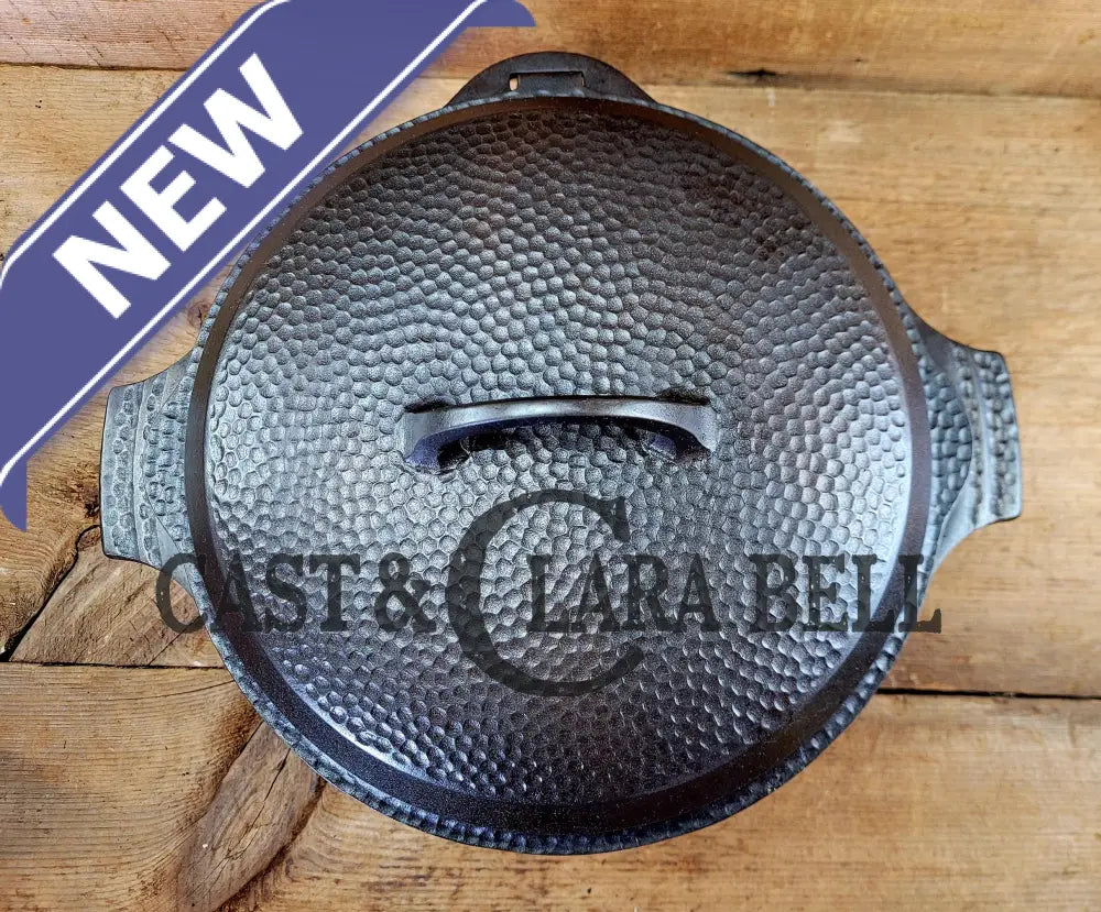 Oh My! Hard To Find 1930βS Hammered Finish Griswold No. 8 Hinged Dutch Oven W/ Small Logo 2058.