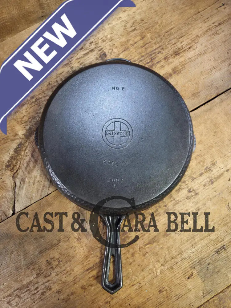 Oh my. Near Mint condition hard to find 1930βs Hammered finish Griswold No. 8 Hinged Cast Iron Skillet 2008 with