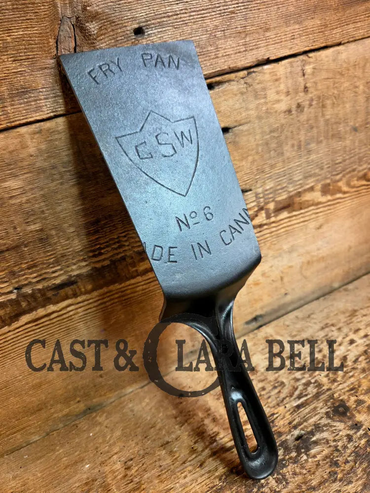 One of a Kind Smart GSW Cast Iron Skillet Spatula. Reclaimed from a #6 cracked cast iron skillet. Great gift! SC24