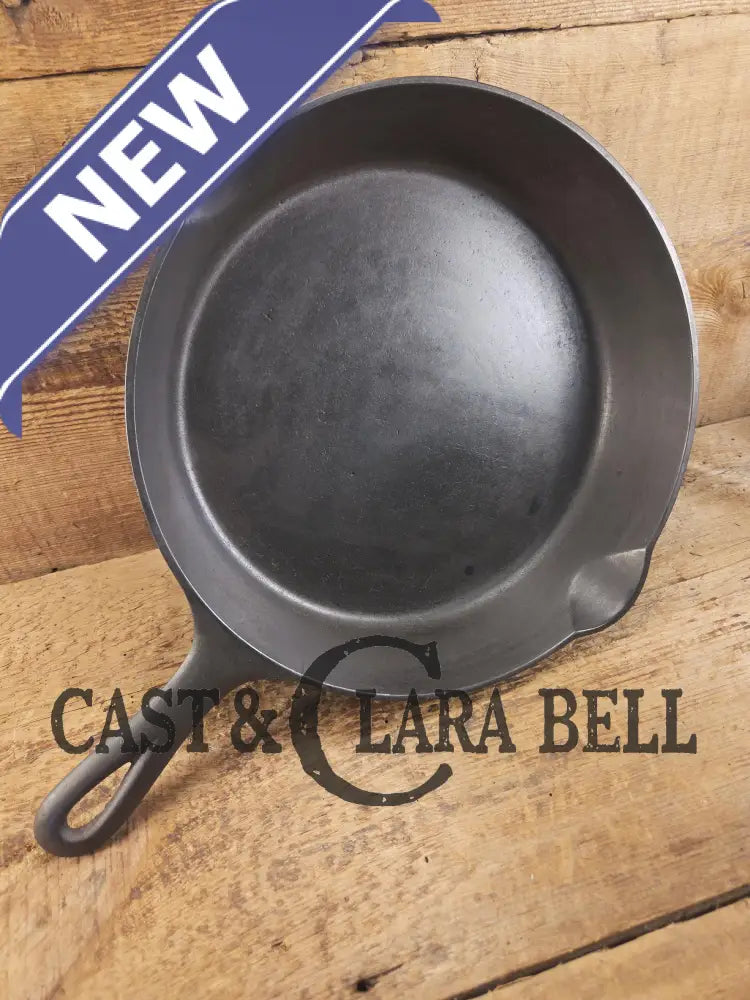 One of the earliest Griswold lines made! Lovely 1920’s Griswold #9 Skillet with Heat Ring and Large Slant Logo 710 H.