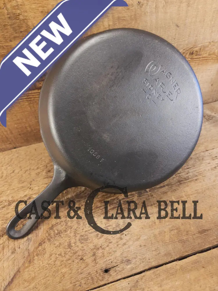Our best seller! 1930βs Wagner Ware #8 Cast Iron Skillet with Stylized Logo and Smooth Bottom 1058 F Skillet