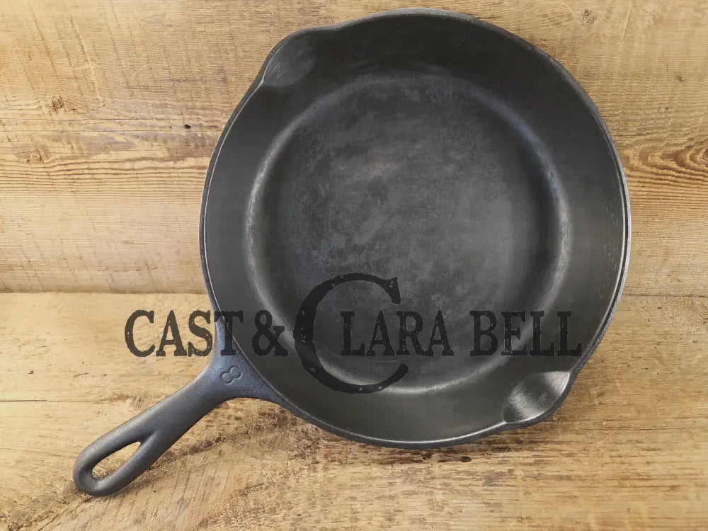 Best Seller! 1930’s Wagner Ware Sidney -O- #8 Skillet with Smooth Bottom 1058 I. Restored and Ready to Use! Skillet