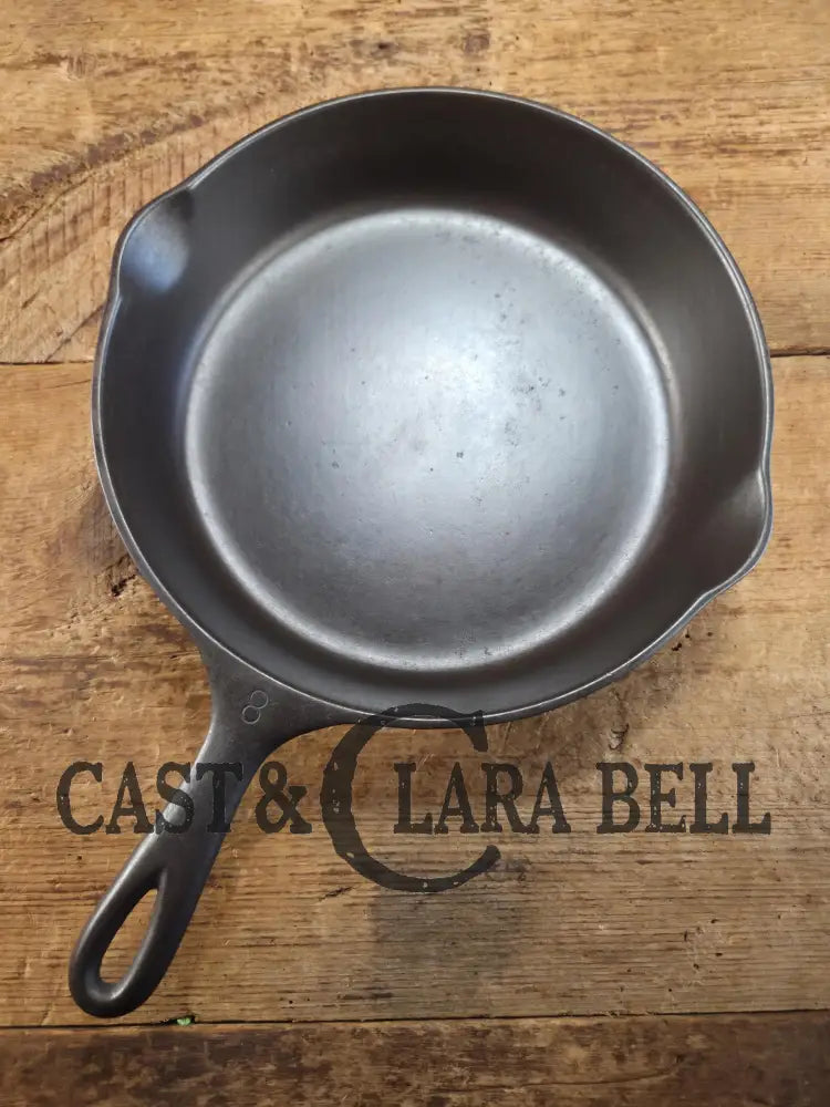 Our Best Seller! 1930’s Wagner Ware Sidney -O- #8 Skillet with Smooth Bottom 1058 I. Restored and Ready to Use! Skillet