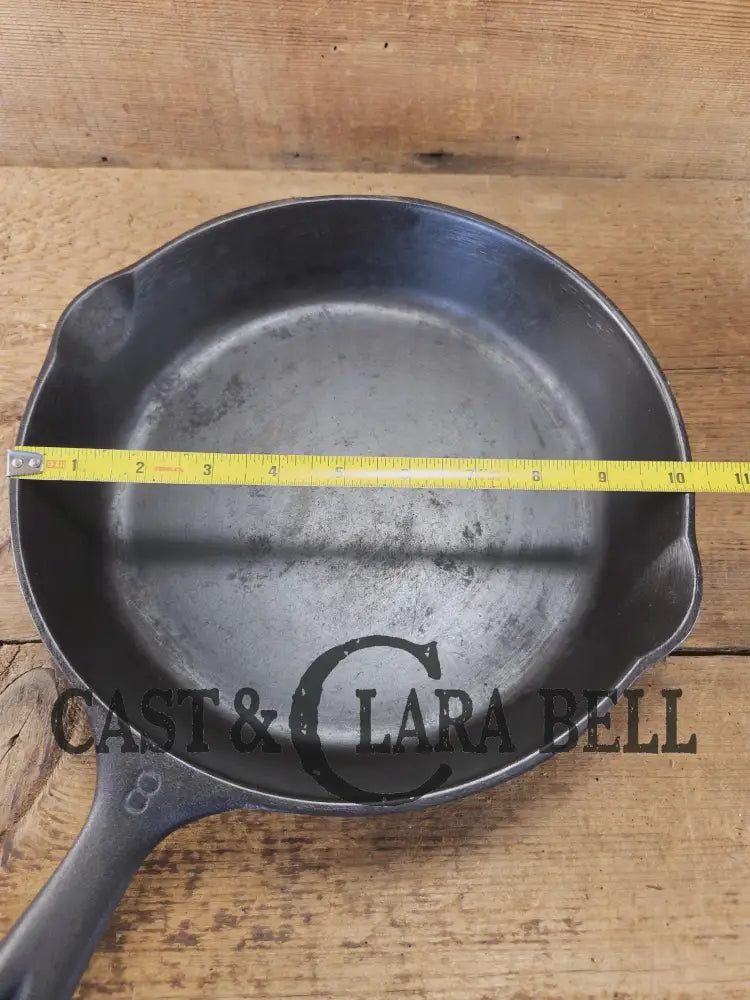 Best Seller! 1930’s Wagner Ware Sidney -O- #8 Skillet with Smooth Bottom 1058 I. Restored and Ready to Use! Skillet